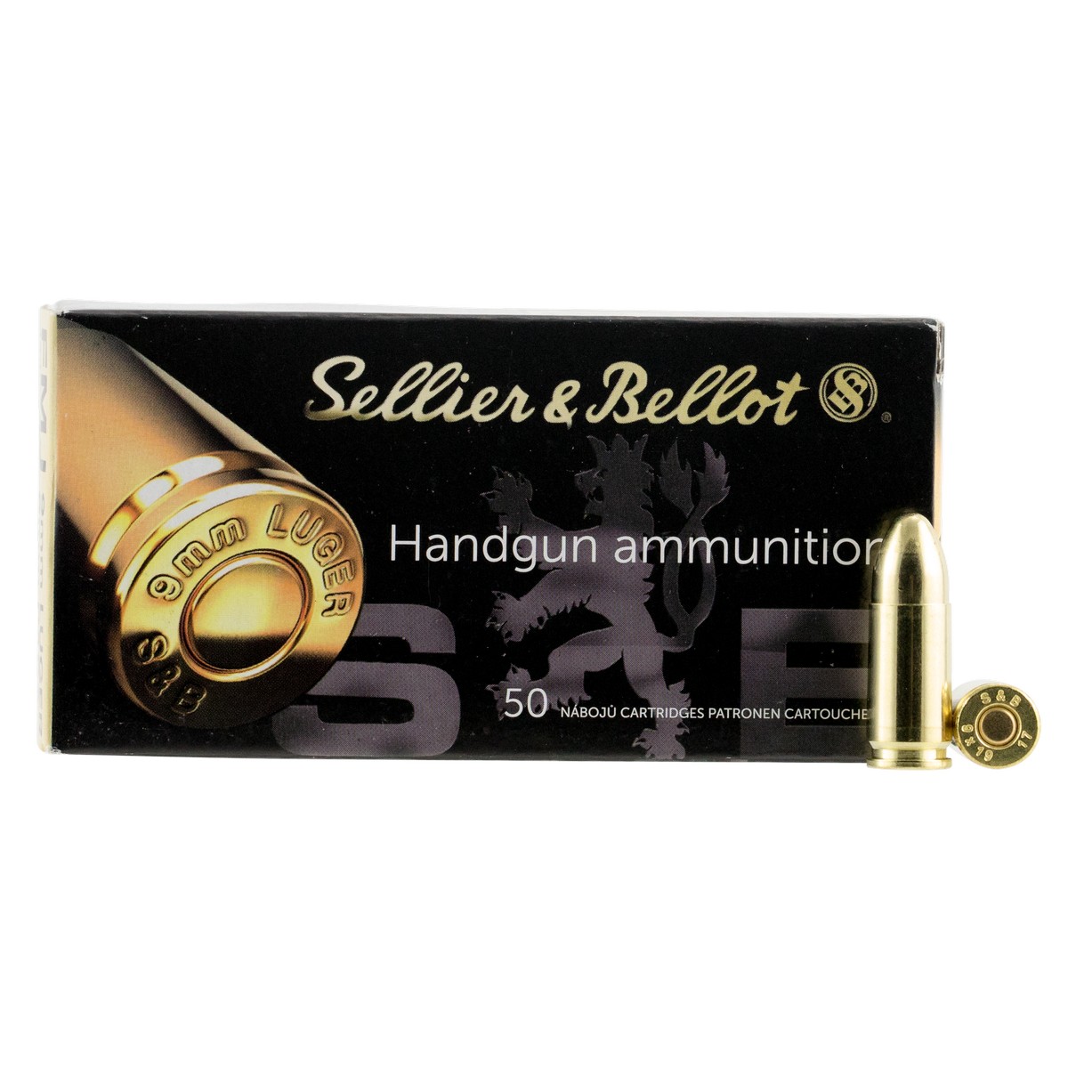 lier & Bellot SB9B Handgun 9mm Luger 124 gr Full Metal Jacket Ammo